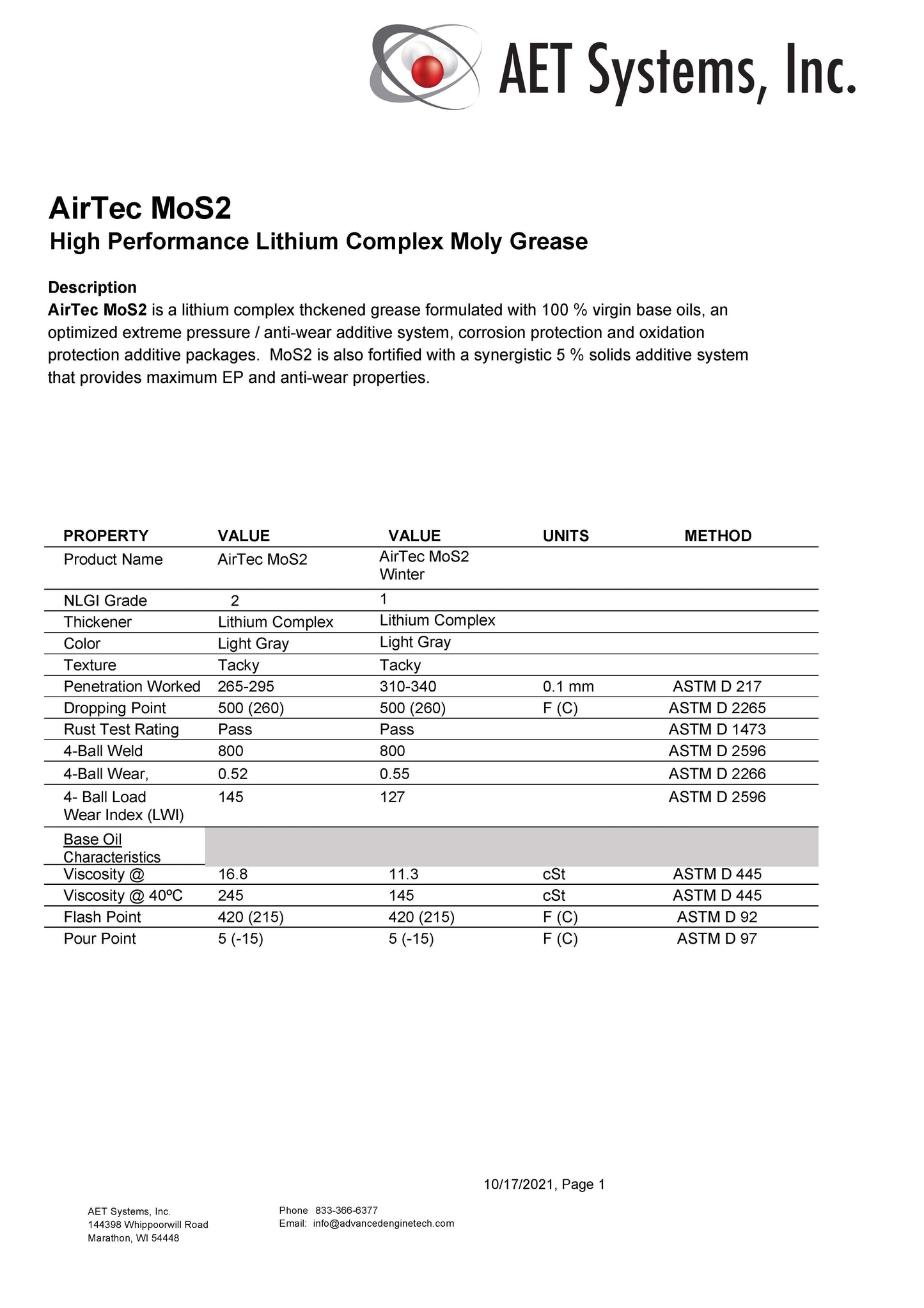 AirTec® MoS2 Moly High Pressure Grease Cartridge for Lube-Shuttle®