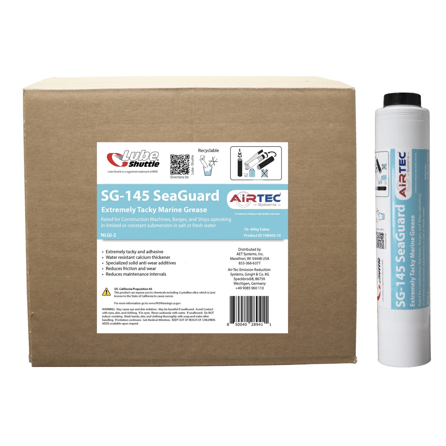 AirTec® SG-145 SeaGuard Marine Grade Grease for Lube-Shuttle®