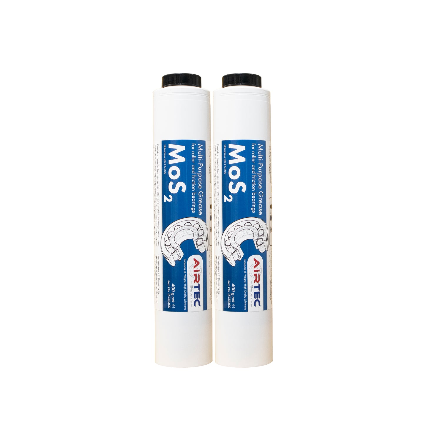 AirTec® MoS2 Moly High Pressure Grease Cartridge for Lube-Shuttle®