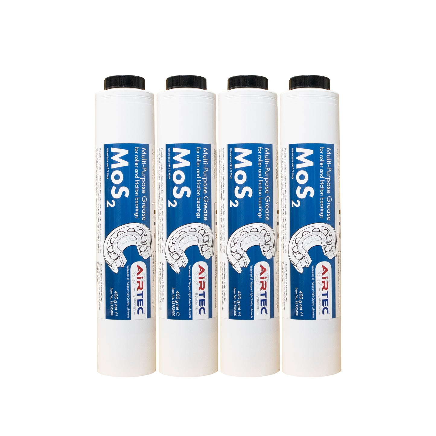 AirTec® MoS2 Moly High Pressure Grease Cartridge for Lube-Shuttle®